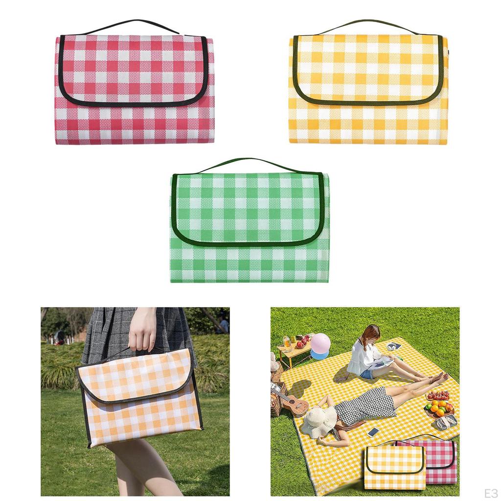 Beach Mat Camping Blanket Waterproof Fashion Folding Durable Picnic for Park