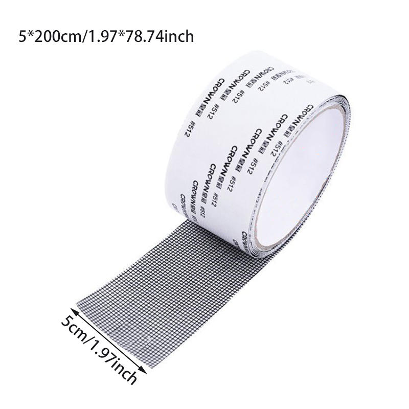 2M/Roll Strong Self Adhesive Window Screen Repair Tape Patch Covering Up Holes Tears Anti-Insect Mosquito Mesh