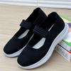 Old North cloth shoes women's breathable mesh shoes middle-aged and elderly flat-soled fly-woven one-pedal mother shoes soft-soled non-slip walking