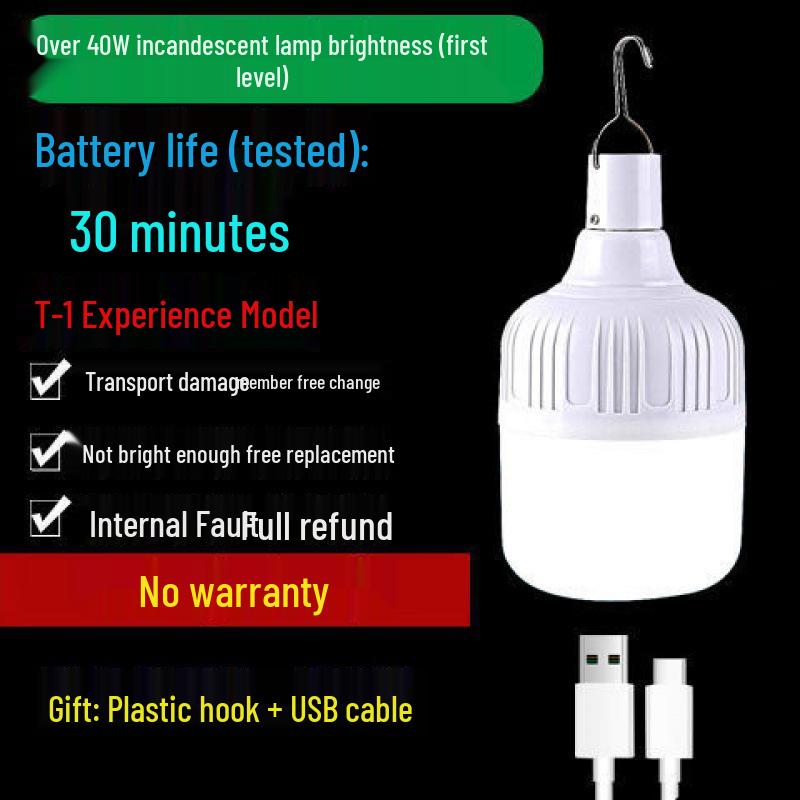 

Rechargeable Super Bright LED Bulb for Emergency, Home, or Outdoor Use Default