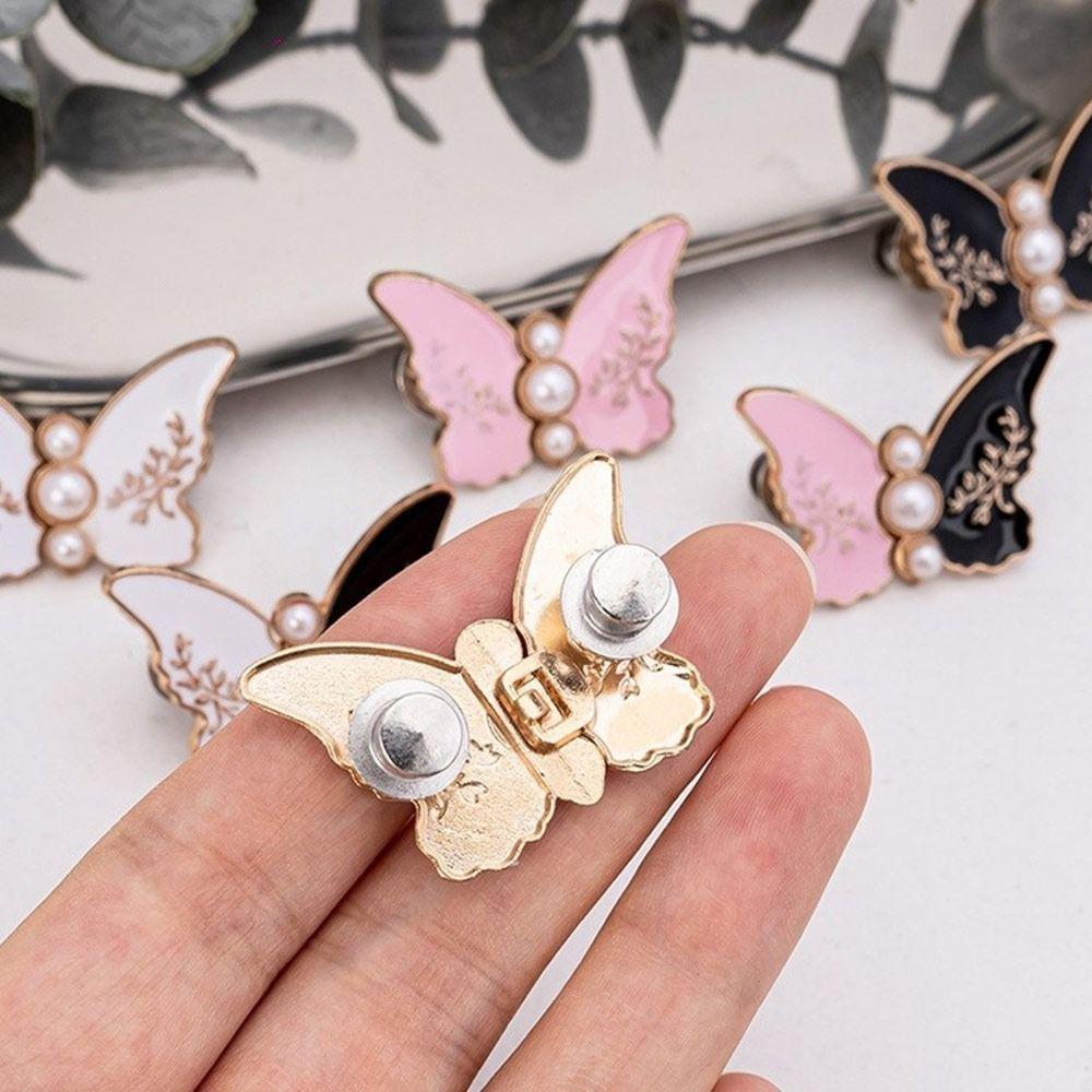New Butterfly Shape Jeans Buttons Adjustable Waist Tightening Tool Pants Pins Fixed Waist Buckle Dress Decoration