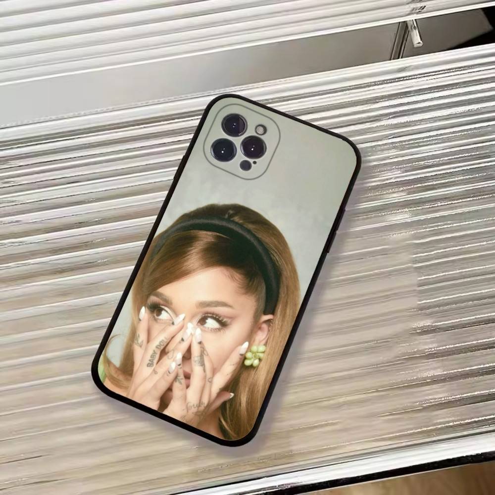 Singer A-Ariana Grande Phone Case For iPhone 17, 16,15,14,13,12,11 Plus,Pro Max, Others Soft Black Cover