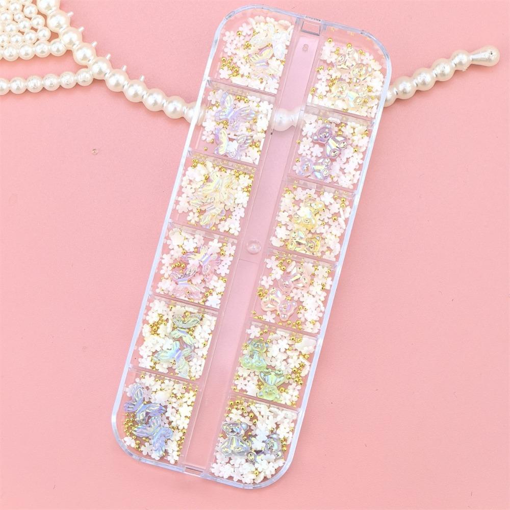

Shiny Rhinestones Nail Charms Mix Styles Nail Ornaments 12 Grids Nail Art Decor DIY Style 08