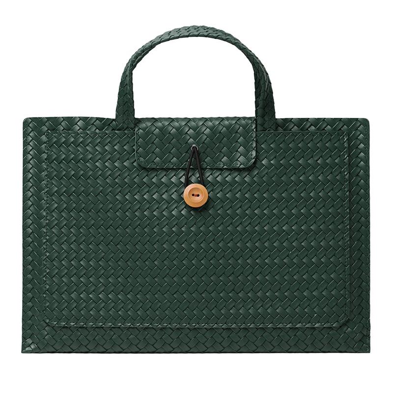 

Li Shen PU Leather Laptop Briefcase