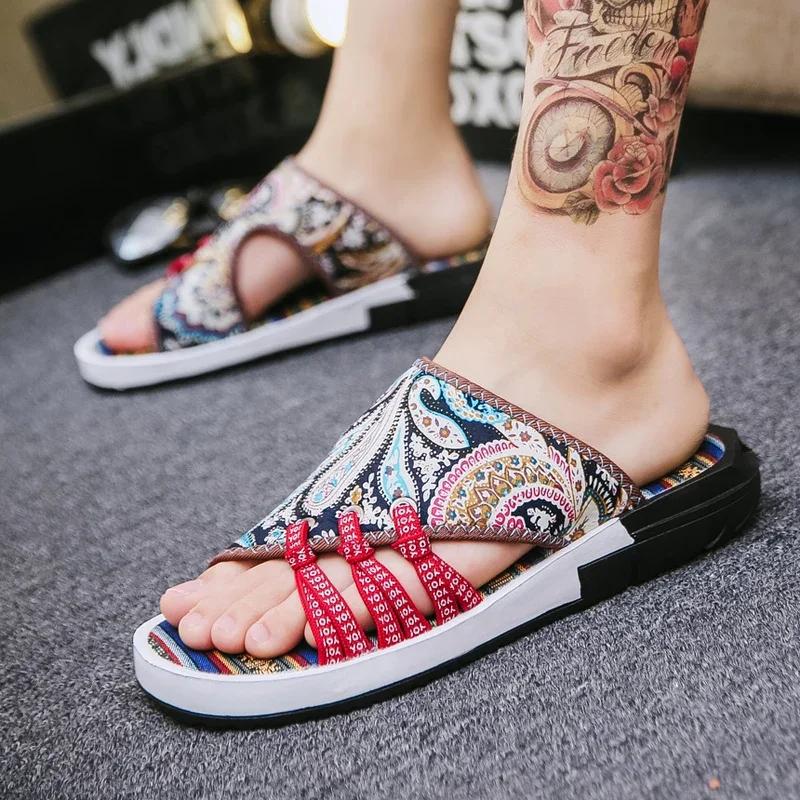 

Male Slipper Eva Slides Canvas Beach Men s Shoe Comfortable Elegant Summer Sale Cheap Shoes Korean Style Trend 46 чорний