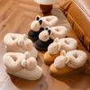 Cotton slippers bag heel slippers autumn and winter home plush cotton shoes wear non-slip cute thick sole warm cotton mop