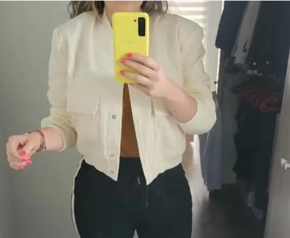 2023 Autumn Women's Fashion Casual Pocket Embellished Single-Breasted Outerwear Jacket