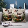 1 pillowcase 2D flat printing Goose Pillow with Floral Pattern 2D Printing Polyester pillowcase sofa decorative cushion cover