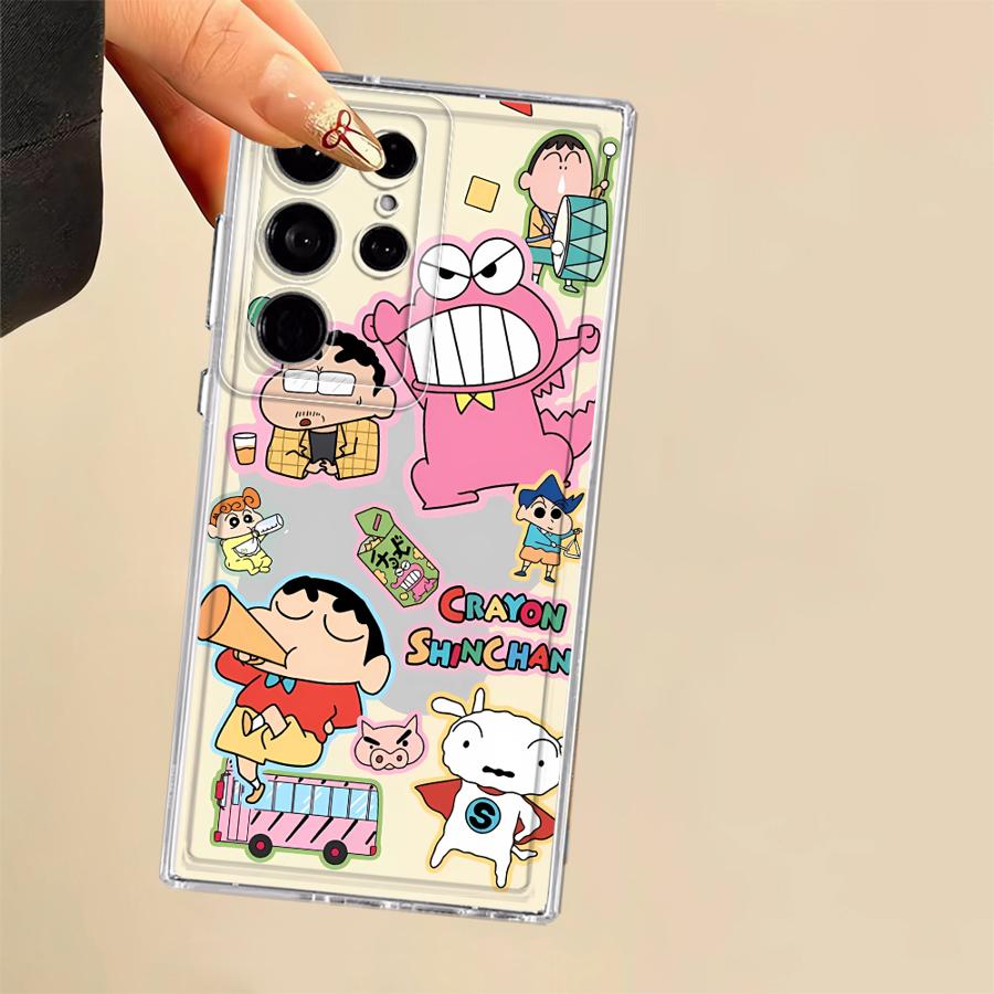Süße Buntstifte Shinchans Handyhülle Case für Samsung Galaxy S20 Plus S26 S25 Edge S21 S23 Ultra S22 FE S24 Note 20 Ultra 10