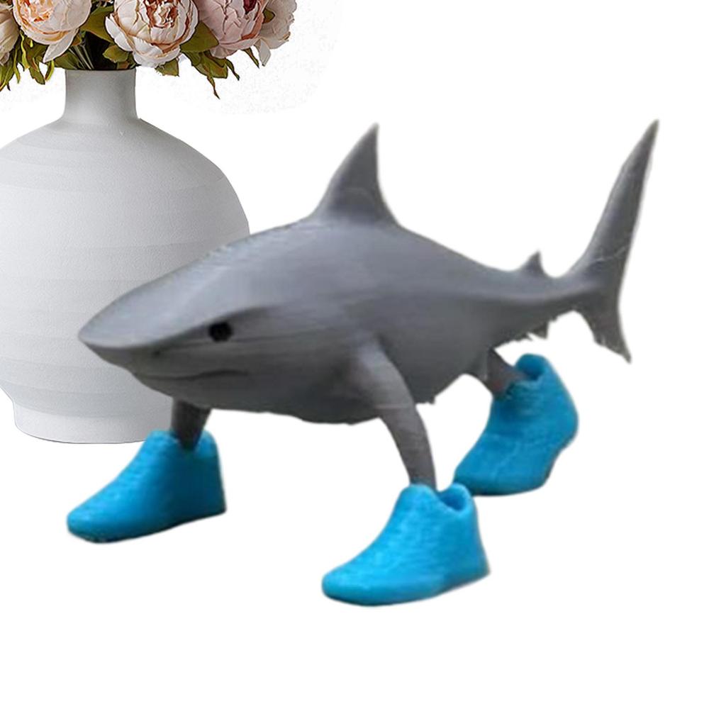 Cute Shark Figure Home Living Room Decoration Shark Figurine Tungtungsahur Figure Desktop Cartoon Decorative Ornaments