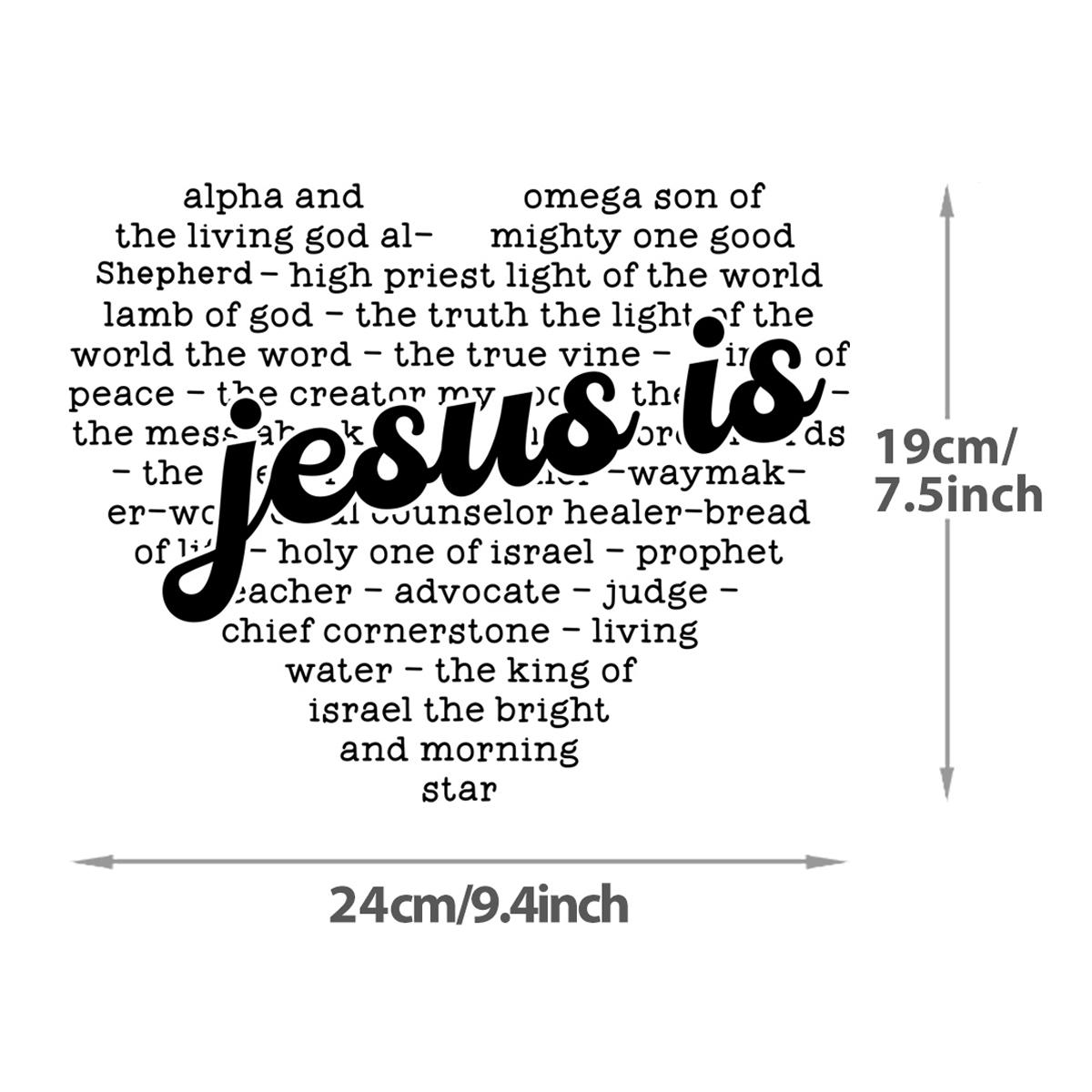 

Ісус Термопрес Листи Наклейки Наклейки Аксесуари до одягу Новий DIY Теплопередача Праска на латках Довірся Богу