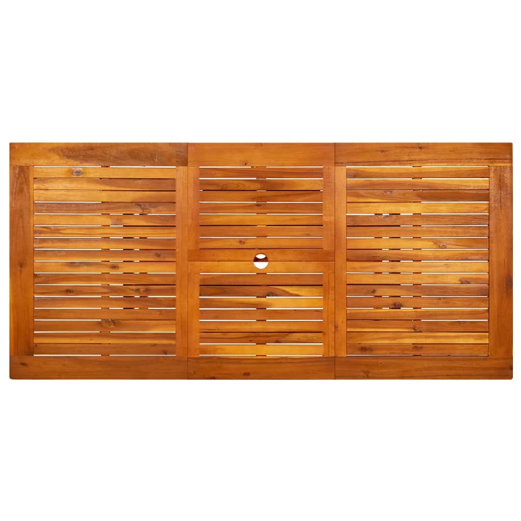 Vidaxl Garden Dining Table, (120-170)X80X75 Cm, Acacia Wood