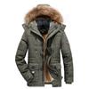Men 's Casual Jacket Male Winter Parkas Fur Trench Thick Overcoat Windproof Heated Jackets Cotton Warm Coats Men