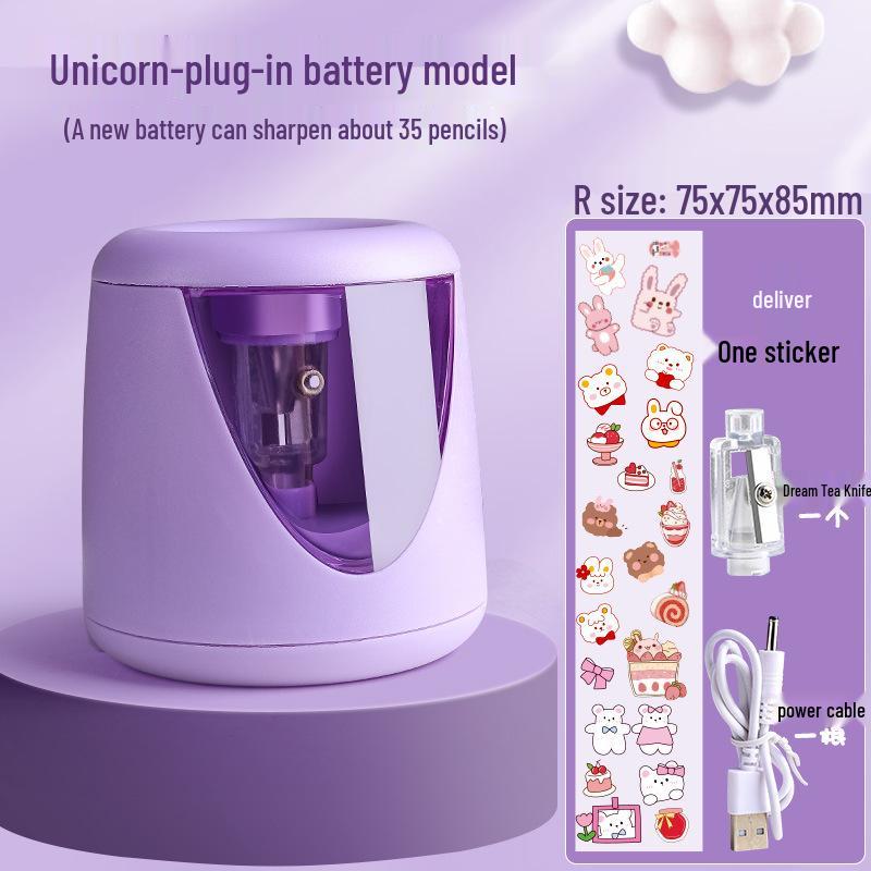 Kaba Bear Handheld Electric Pencil Sharpener - Automatic and Cute for Kids