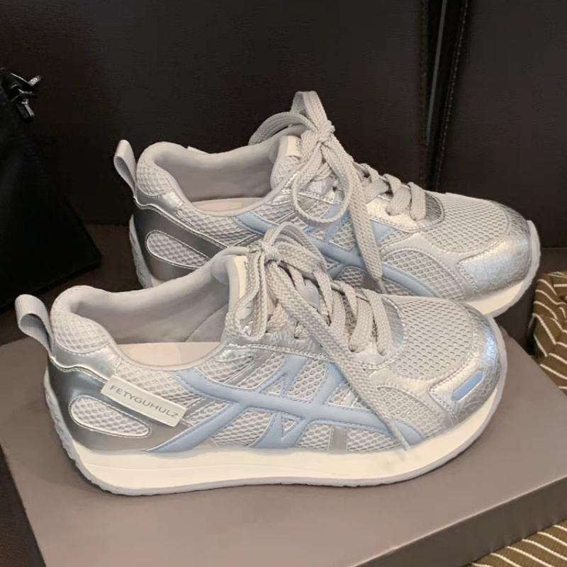 Sneakers Women's Summer Mesh Breathable New Running Shoes Lightweight Soft Sole Ultra-light Casual Dad Shoes