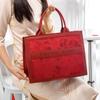 Women'S Red Large-Capacity Handbag, Newlywed Bride, Middle School Mother Bag, Mother-In-Law Wedding Bag