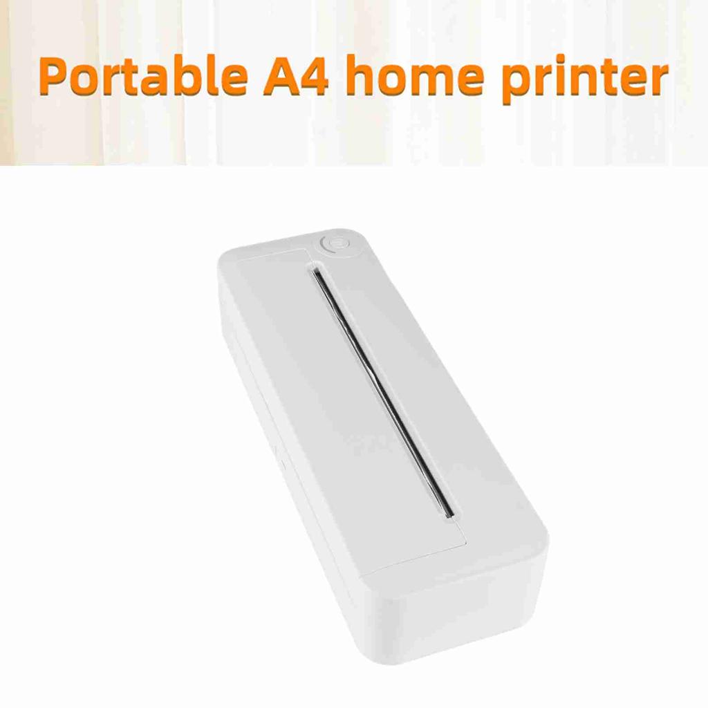 Thermal Printer 200dpi Bluetooth USB Connection Rechargeable Portable Wireless A4 Printer for Text Picture Exam Paper