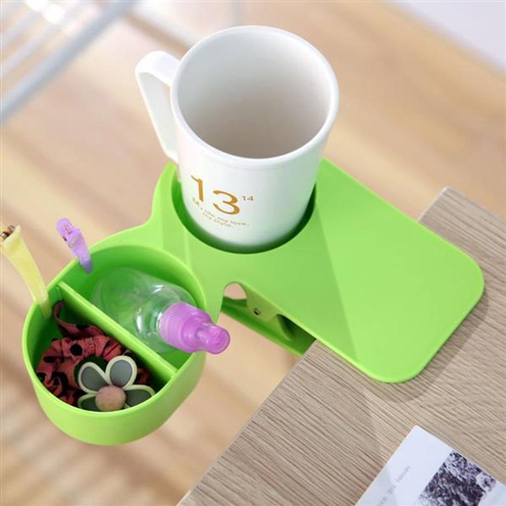 Tischbecherhalter mit Klemme (Grün) Büro Kaffeehalter