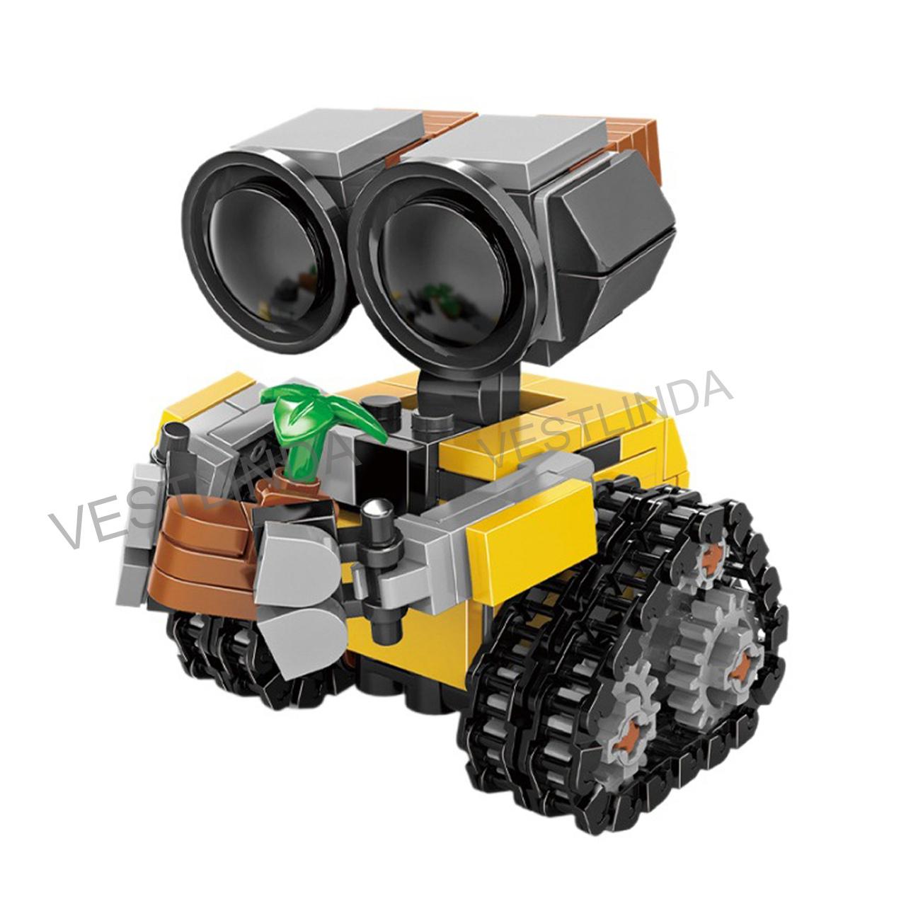 

Space Mini Wall-E Robot Assembly Building Block Model Creative Stitching Ornaments Casual Handmade Toys Movie Peripheral Toy MOC STEM DIY Model Kit 3D