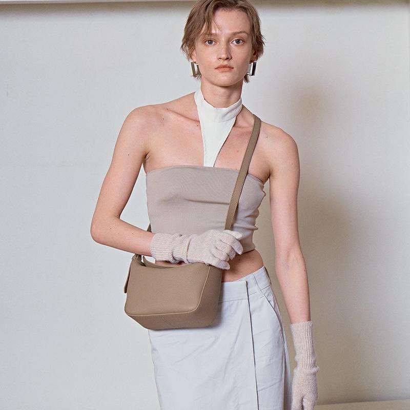 

Soft Tote Bag Fashionable Top-layer Leather Shoulder Women s Bag Casual Versatile Leather Crossbody Underarm Bag