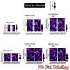 Flat Printing Window Drapes Glowing Butterflies Fantasy Digital Printed Polyester Family Party Use Event Curtains Set Of 2 Made