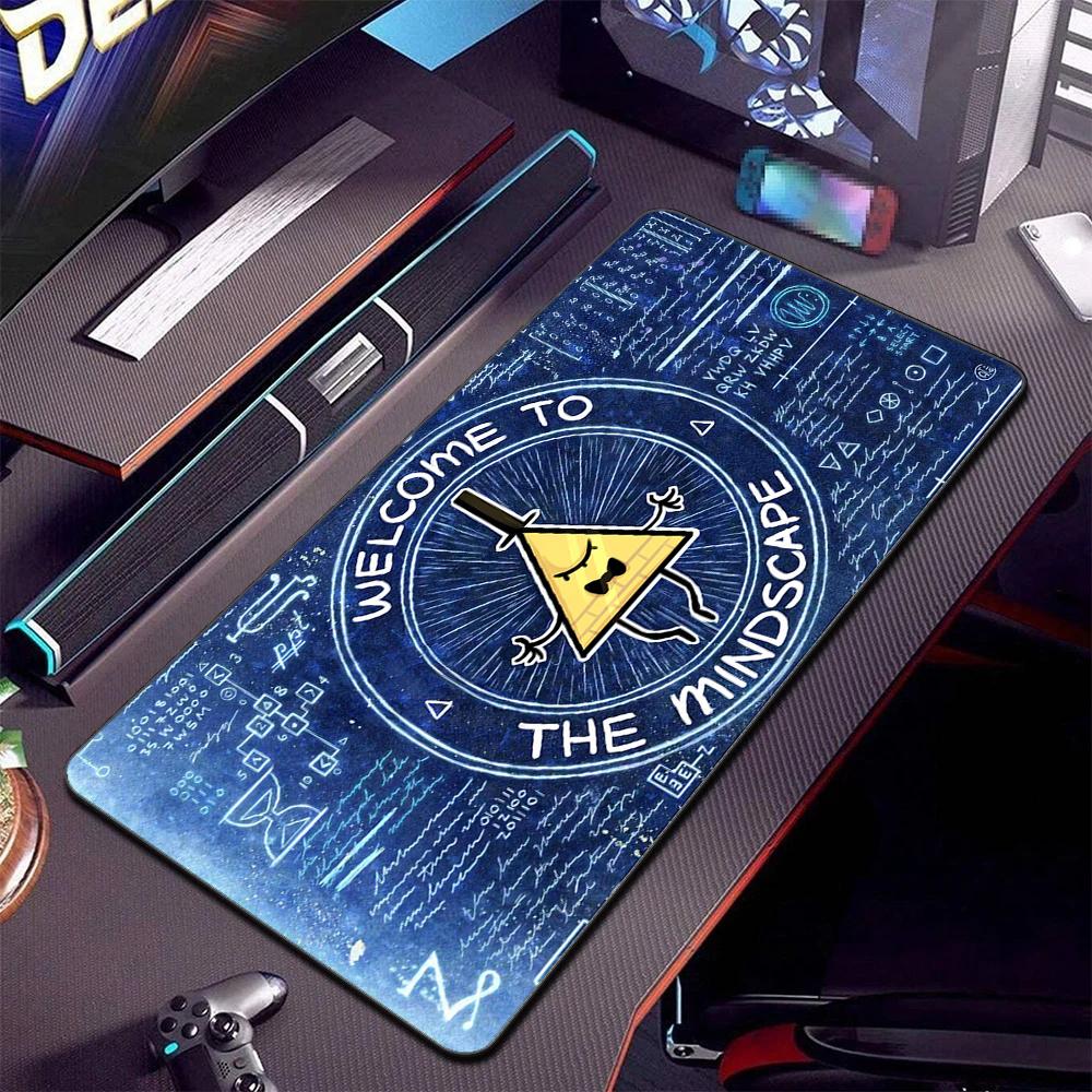 Mous Pad Bill Cipher Desk Mat Xxl Gravity Fall Anime Mouse Pad Desk Protector Mousepad Company Non-slip Table Pads Carpet 80x30