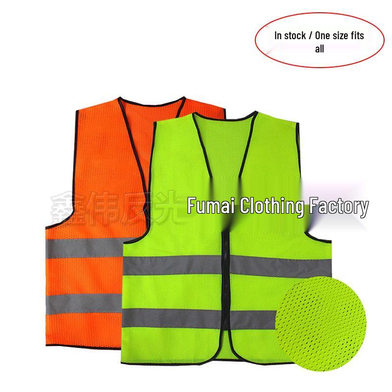 High-Visibility Reflective Safety Vest for Traffic and Construction Workers