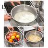 Gadget da Cucina Pratico per Scolare Cestello Scolapasta in Acciaio Inossidabile a Doppia Maniglia, Cestello a Maglia Fine Resistente, Scolapasta per Verdure, Setaccio per Lavare il Riso
