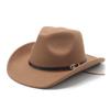 Západní kovbojský klobouk Pánský a dámský sluneční klobouk s ohnutým okrajem Tibetský klobouk Etnický klobouk na tanec při jízdě na koni