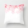 Peach Leather Velvet Fresh Pink Flower Pillowcase Home Sofa Pillow Cushion Cover Core-free