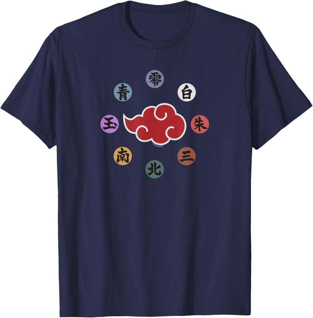 Naruto Shippuden Akatsuki Rings Anime Fashion Casual Funny Tshirt S6xl
