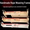Handmade Wooden Rope Braiding Tool & Stand for Weaving