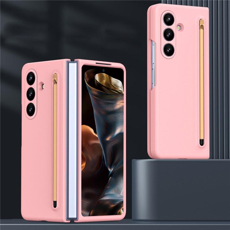 Case with glass and stylus for Samsung Galaxy Z Fold7 - pink