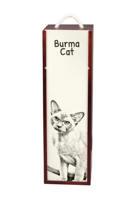 Burmese Cat – Wine Box with a Cat, Alcohol Box with Graphics | Art-Dog
