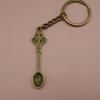 Mini Spoon Keychain Multifunctional Teaspoon Pendant Key Ring for Salt Vial Filling Backpack Hanging Decoration
