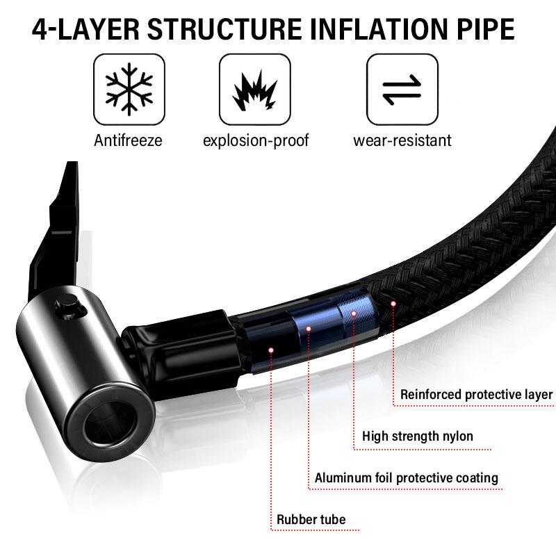 Car Tire Inflator Smart Digital Inflatable Pump Bicycle Boat Air Pump For Mitsubishi Outlander Lancer 10 9 ASX RALLIART Eclipse L200 Pajero