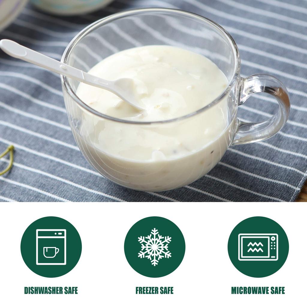 480ML Průhledný hrnek na pití Žáruvzdorný snídaňový hrnek Čaj Mléko Kávový hrnek Průhledné skleněné hrnky Hrnky na studené nápoje Nápojové sklo