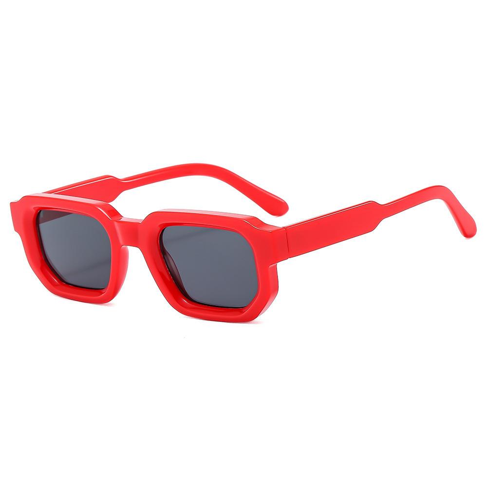 Box sunglasses, European and American retro square thickened small frame fashion sunglasses women's Sunglasses
