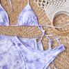Women's Bikini Swimsuit Split Three-piece Swimsuit Tie-dye 4 Color