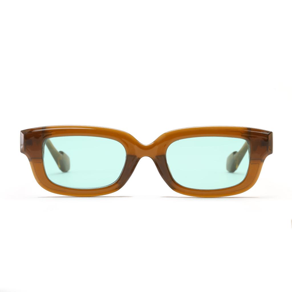 2025 Trendy Women, Summer Y2K Personalized Sunglasses For Men Tortoiseshell Frame Square Glasses With A Small Face