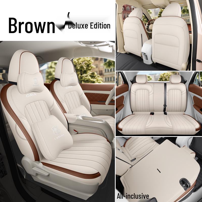 

ORA Good Cat Всесезонная кожаная подушка на автомобильное сиденье – Универсальная посадка Новая модель Good Cat Specific