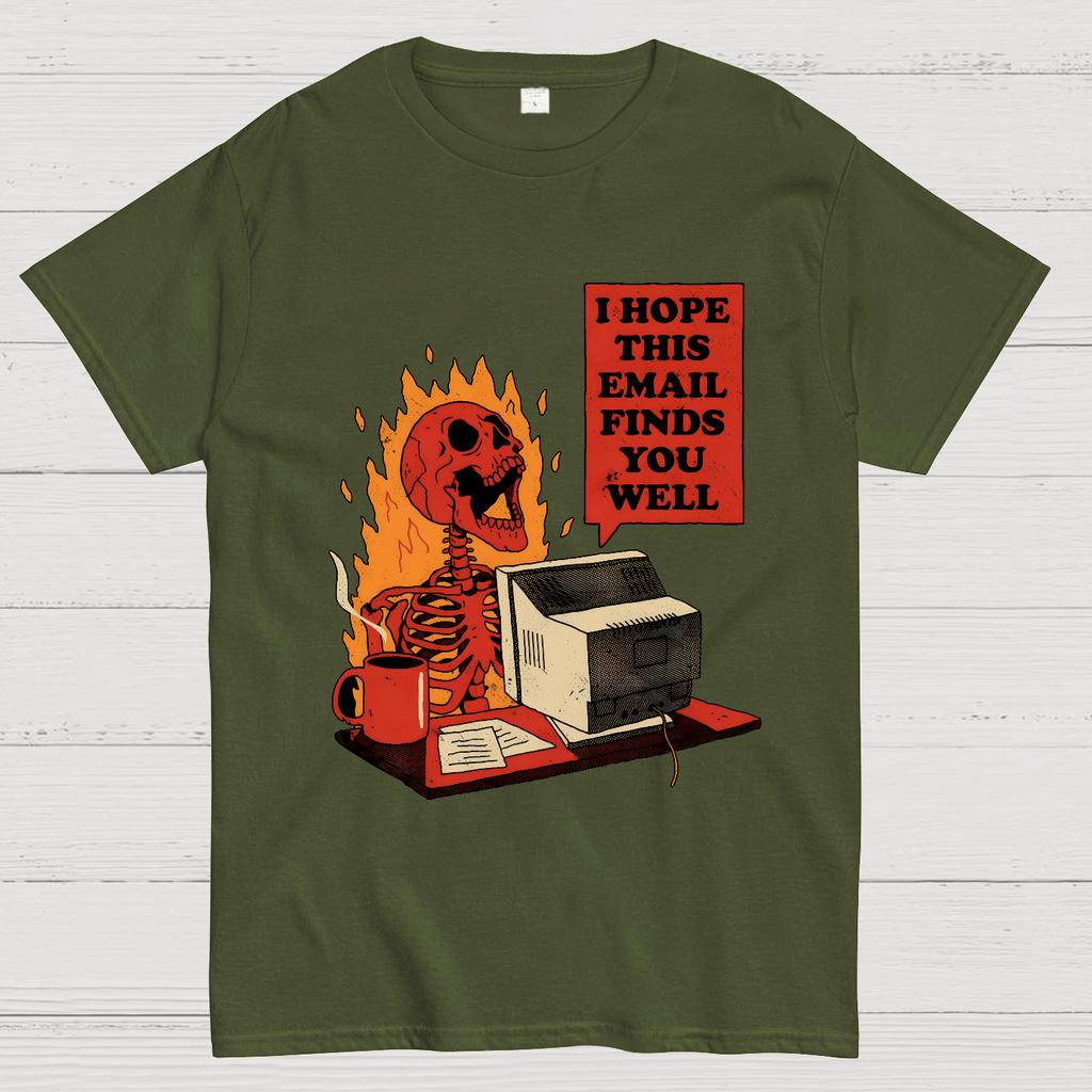 I Hope This Email Finds You Well Cotton Summer Casual Cool Loose T-Shirt