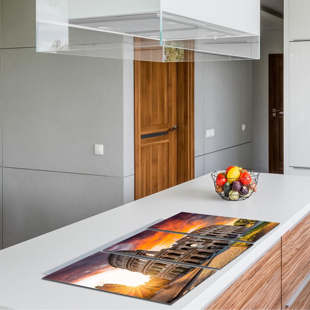 Plaque de protection en verre pour cuisinière 3x30x52