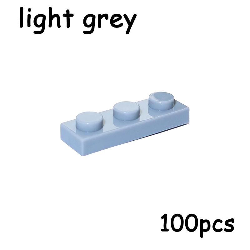 100PCS MOC Assemble Particles 3623 Size 1x3 Bricks Dots 1*3 Building Blocks DIY Educational Creative Toy for Kids