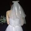Accessories New Photo Veil Lace Edge Short Simple Wedding Veil With Comb Women's Tulle Bridal Veil
