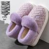 Men's and Women's Thickened Cotton Slippers: Fleece-Lined, Heel-Covering, Warm Indoor Shoes for Winter.