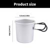 Aluminum Alloy Drink Cup Camping Picnics Coffee Mug Tableware with Folding Handle Travel Cup Cooking Equipment Enduring