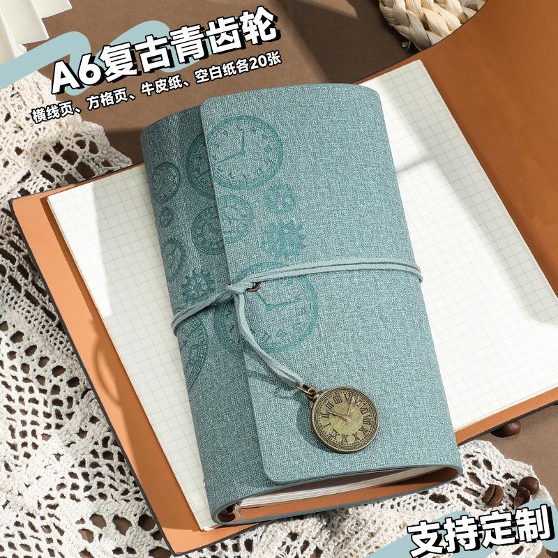A6 Notebook Travelers Journal Notebook Pu Leather Blank Kraft Diary Book Vintage Sketchbook School Stationery Office Supplies Quality