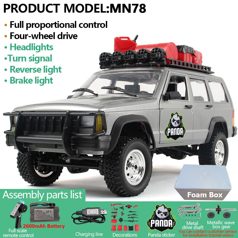 AAYD1 MN78 1:12 RC Car MN Model RTR Version RC Car 4WD 280 Motor Professional Off-Road RC 2.4G Remote Control Car For Boys Gifts