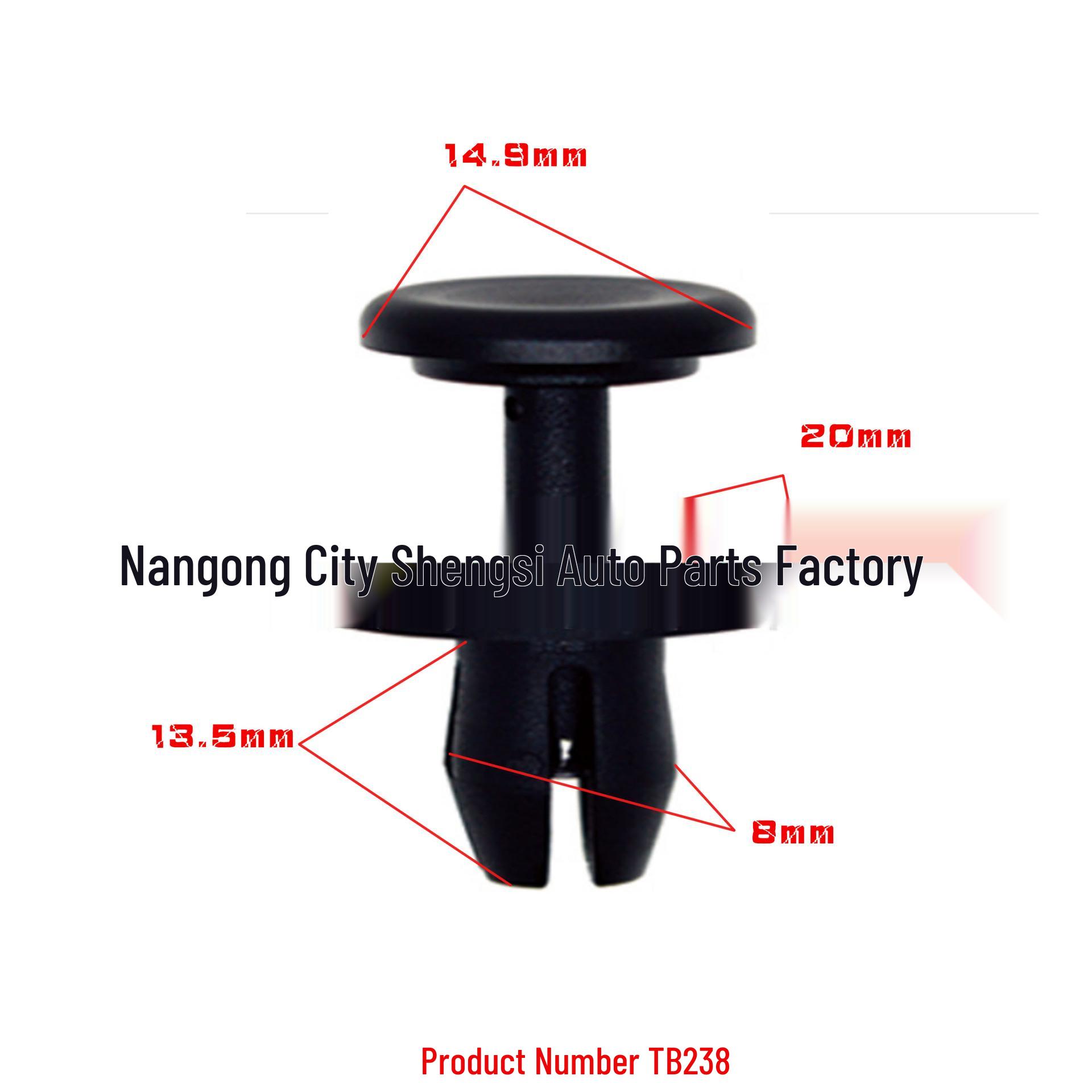 

Car Bumper Trim Panel Fixing Clips & Decorative Buckles (8mm) 10000 units